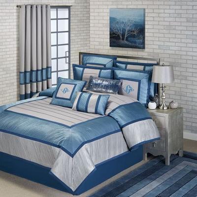 Beta Comforter Set Blue Shadow, Queen, Blue Shadow