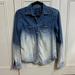 American Eagle Outfitters Tops | American Eagle Ombr Jean Shirt | Color: Blue/White | Size: Xs