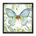 East Urban Home 'Botanical Butterfly Beauty 1' - Picture Frame Painting on Canvas Canvas, Cotton in Green | 30 H x 30 W x 1 D in | Wayfair