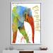 East Urban Home Colorful Safari Animals C - Picture Frame Graphic Art on Canvas Metal in Green | 40 H x 30 W x 1.5 D in | Wayfair