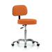 Orren Ellis Brockhausen Height Adjustable Exam Stool w/ Back Metal in Orange | 41.25 H x 24 W x 24 D in | Wayfair DB4C130A0468443EB8425C16F8D13949