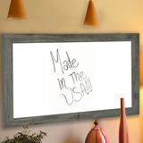 Lark Manor™ Barnwood Dry Erase Board Wood/Manufactured Wood in Gray/Brown | 48 H x 30 W x 0.75 D in | Wayfair W64/24.5-42.5