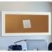 Lark Manor™ Linlin Wall Mounted Bulletin Board Wood/Cork in Brown/White | 24 H x 24 W in | Wayfair C87/18.5-18.5