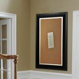 Lark Manor™ Linlin Wall Mounted Bulletin Board Wood/Cork in Black/Brown | 43 H x 18.96 W in | Wayfair C54/12.5-36.5