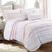 Harriet Bee Yorkshire Pink/White Cotton 180 TC Reversible Quilt Set 100% Cotton | Queen Quilt + 2 Shams | Wayfair 5AE4F452A6D048FA8479D776B8397F01
