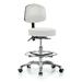 Orren Ellis Kley Height Adjustable Doctor Stool w/ Foot Ring Metal in Gray | 42.75 H x 24 W x 24 D in | Wayfair 247088A0A7864BC2A1C467F650CA72CF