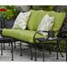 Fleur De Lis Living Uribe Deep Seating Outdoor Sofa Metal in Black | 35 H x 75 W x 37 D in | Wayfair CEB5C2AB1BF04315933FB42DB4023DDD