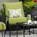 Fleur De Lis Living Uribe Deep Seating Outdoor Chair w/ Cushion Metal in Black | 35 H x 27 W x 37 D in | Wayfair FB492E4519ED47738C8C16DC6415B749