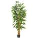 Charlton Home® 72" Artificial Bamboo Tree in Pot Silk/Plastic | 72 H x 40 W x 40 D in | Wayfair 5257