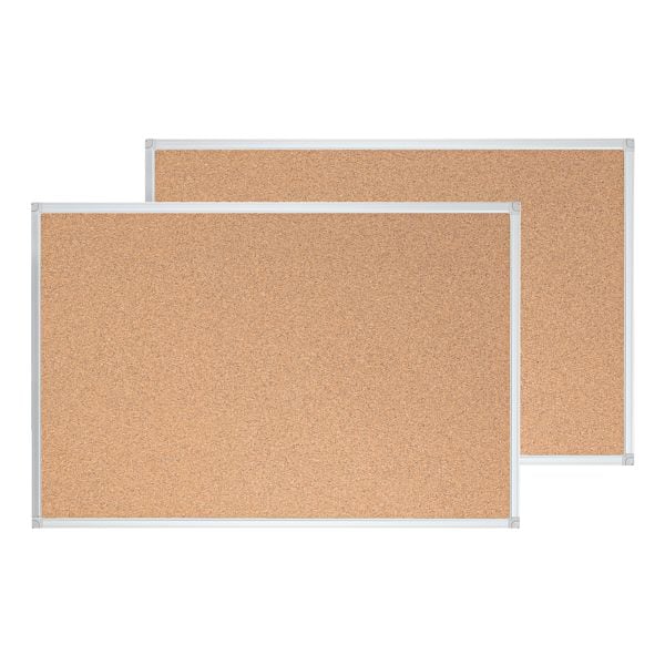 OTTO Office 2er-Pack Kork-Pinnwand 120 x 90 cm braun Image