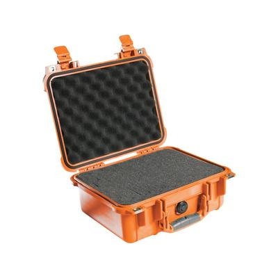 Pelican 1400 Small 13x11x6in Protector Waterproof Carry Case Orange w/ Foam