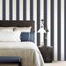 Galerie Wallcoverings Smart Stripes 2 Formal 32.8' L x 21" W Smooth Wallpaper Double Roll Vinyl in Blue | 21 W in | Wayfair G67550