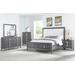 Lorraine Queen Storage Bed in Dark Grey - Alpine Furniture 8171-01Q