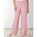 Draper's & Damon's Women's Alex Evenings Special Occasion Chiffon Pull-On Pants - Pink - L - Misses