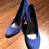 Jessica Simpson Shoes | Blue Suede High Heels | Color: Blue | Size: 7.5