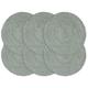 vidaXL Placemats 6 pcs Plain Olive Green 38 cm Round Jute