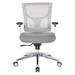 Symple Stuff Bartlett Mesh Task Chair Aluminum/Upholstered/Mesh in Gray | 37.5 H x 25.75 W x 24.75 D in | Wayfair F7B06964946B416B9234B36CC38554E6