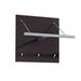 Charlton Home® Demetris Coat Rack w/ Hanger Bar & 3 Hooks Metal in Gray | 15.75 H x 15.75 W x 12.625 D in | Wayfair