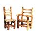 Millwood Pines Larrabee Solid Wood Ladder Back Side Chair Wood in Brown | 40 H x 20 W x 18 D in | Wayfair B85D145D5E174AA5937710116A103C17