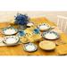Winston Porter Amorie 16 Piece Dinnerware Set, Service for 4 Ceramic/Earthenware/Stoneware in Blue | Wayfair DE25CB70AA5241FD889551AB5D7FF898