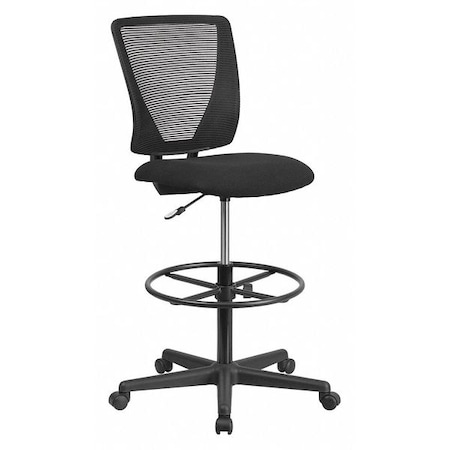 FLASH FURNITURE GO-2100-GG Mesh 32 1/2-, No Arm, Back, Seat, Frame: Black