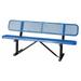 ZORO SELECT 4HUT2 Outdoor Bench,72 in. L,24 in. W, Blue