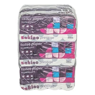 satino prestige Großpack Toilettenpapier 4-lagig - 72 Rollen weiß