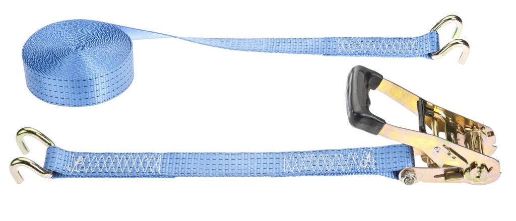 Sangle d'arrimage à crochets bord de rive 4 T bleue 9 m x 50 mm MURTRA NP 4000/63-9