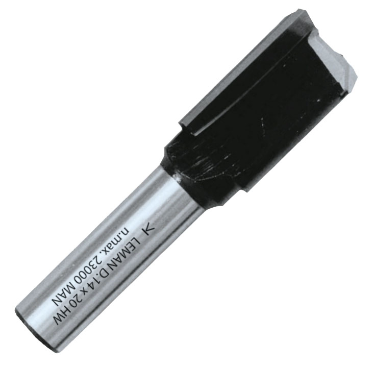 Mèche à rainer droite DEF.40.68 Q 8 mm D 10 mm LEMAN 408.710.00