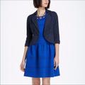 Anthropologie Jackets & Coats | Anthropologie Leifnotes Spun Eyelet Blazer In Navy | Color: Blue | Size: 2