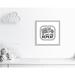 Casa Fine Arts Eat Sleep Game Repeat Wall Décor Paper in Black | 24.5 H x 24.5 W x 0.63 D in | Wayfair 26021-01