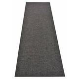 Gray 27 x 0.35 in Area Rug - Latitude Run® Posie Tough Entry Mat Out/Indoor Entrance Mat & Hallway Runner Slip Resistant Commercial Polyester | Wayfair