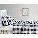 Gracie Oaks Evgenia Everyday Buffalo Reversible Comforter Set Polyester/Polyfill/Microfiber in Black | King Comforter + 2 Shams | Wayfair