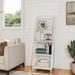 Lavish Home 55.25" H x 24" W Ladder Bookcase Wood in White | 55.25 H x 24 W x 13 D in | Wayfair 565077KOC