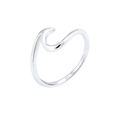 Elli - Wellen Wave Strand Trend 925 Sterling Silber Ringe 1 ct Damen