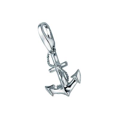 Giorgio Martello Milano - Charm Anker mit Seil, Silber 925 Charms & Kettenanhänger 1 ct Silber Damen