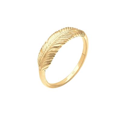 Elli - Feder Flügel Boho Festival 925 Sterling Silber Ringe 1 ct Damen (69.99 € / 1 ct)