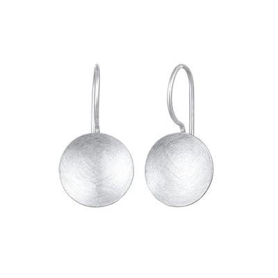Nenalina Hänger Basic Geo Look Kreis Brushed 925er Silber silberfarben Damen