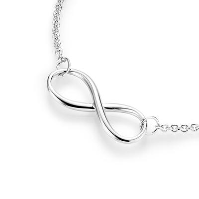 Smart Jewel - Collier filigran mit Infinity - Zeichen, Silber 925 Ketten 1 ct Silber Damen