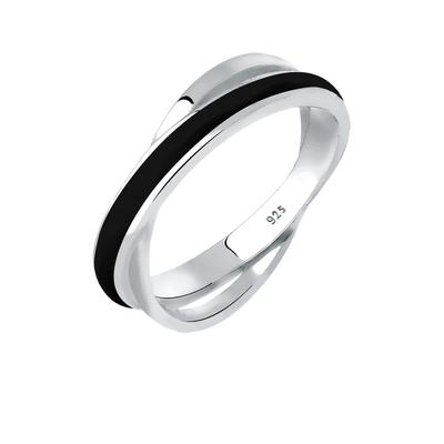 Elli Wickelring Emaille 925 Sterling Silber 56 Damen