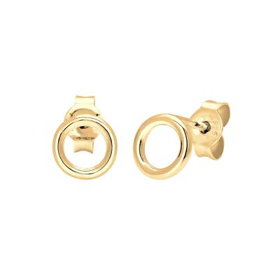 Elli - Basic Kreis Rund Geo Minimal 925 Sterling Silber Ohrringe 1 ct Damen (31.99 € / 1 ct)