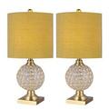 Rosdorf Park Camillei 25" Table Lamp Set Linen/Metal in Yellow | 24.5 H x 11 W x 11 D in | Wayfair E49050FF4D5241CF834CCCCF18DA4BCB