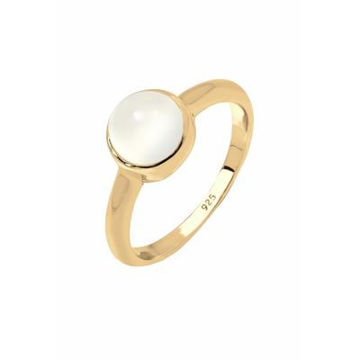 Elli Trend Bandring Mondstein Edelstein 925 Silber 62 Damen