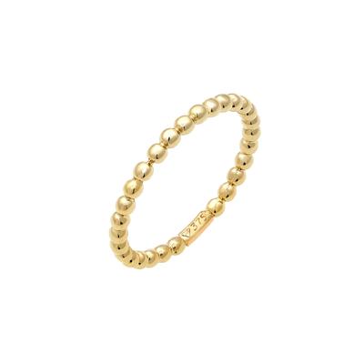 Elli PREMIUM - Basic Bandring Geo Minimal Ball Look 375 Gelbgold Ringe Damen