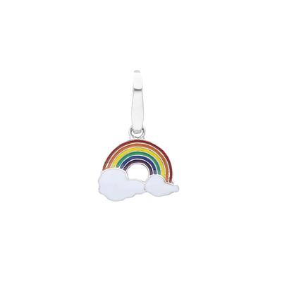 Giorgio Martello Milano - Charm Regenbogen, Silber 925 Charms & Kettenanhänger 1 ct Grün Damen