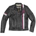 Black-Cafe London Barcelona Veste en cuir de moto, noir, taille 54