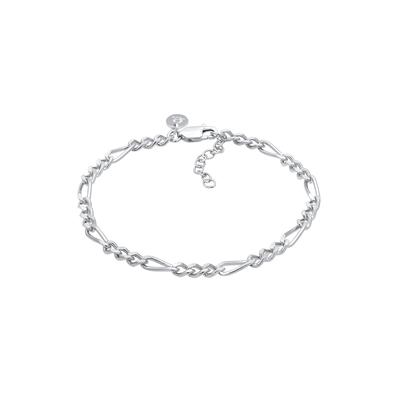 Elli PREMIUM - Basic Figarokette Cool Blogger 925 Sterling Silber Armbänder & Armreife Damen