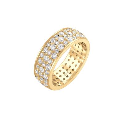 Elli PREMIUM - Bandring Microsetting Zirkonia Kristall 925 Silber Ringe 1 ct Damen (89.99 € / 1 ct) Image