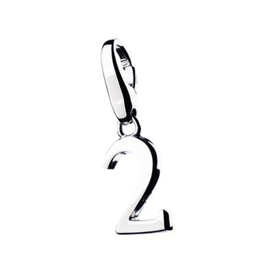 Giorgio Martello Milano Charm Zahl 2, Silber 925 Onesize Damen