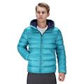 DISHANG Men's Hooded Puffer Jacket Packable Ultra Lightweight Puffer Coat, Royal Blue L